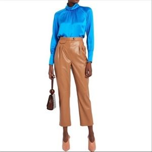 Intermix Blue Silk Top